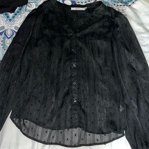 Black long sleeve button down